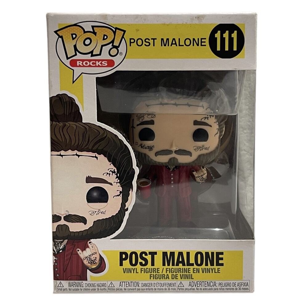 Funko Pop Rocks Post Malone Vinyl Figure ships now